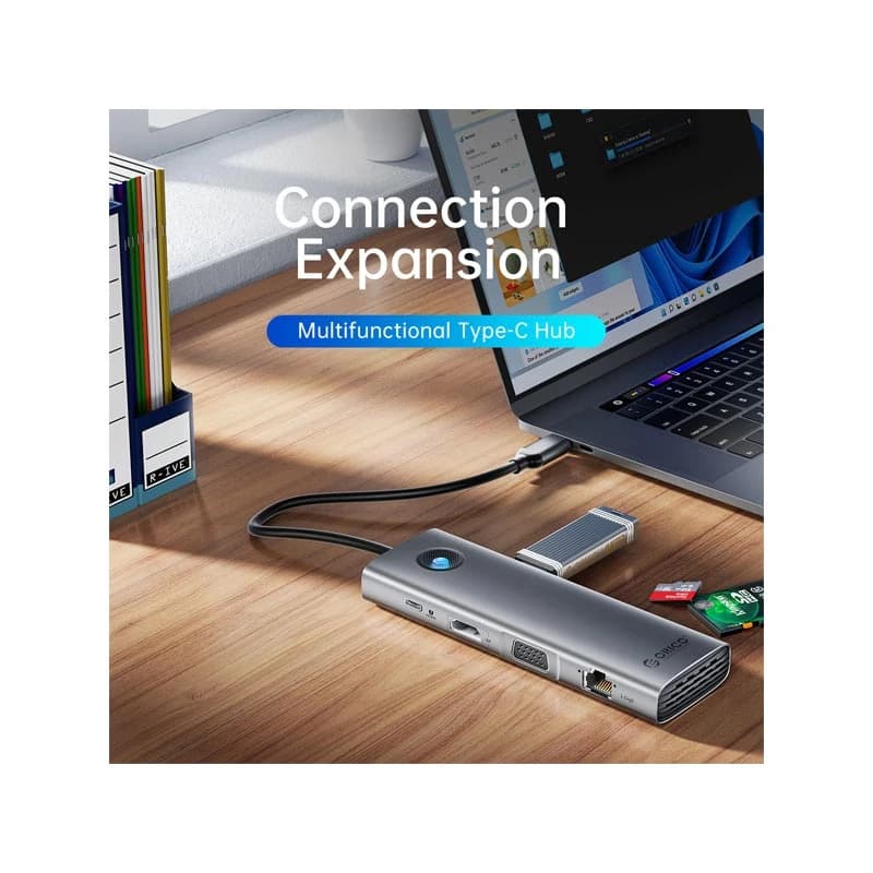 هاب 9 پورت usb-C اوریکو مدل ORICO PW11-9P — تصویر ۸