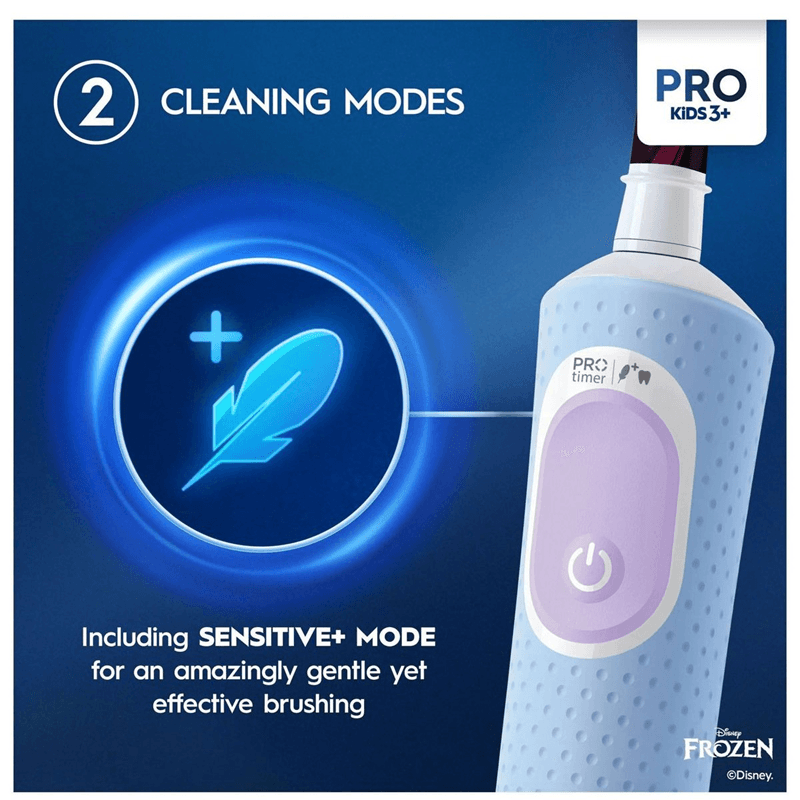 مسواک برقی کودک اورال‌بی Oral-B Pro Kids Disney Frozen(به همراه سری اضافه ) — تصویر ۵