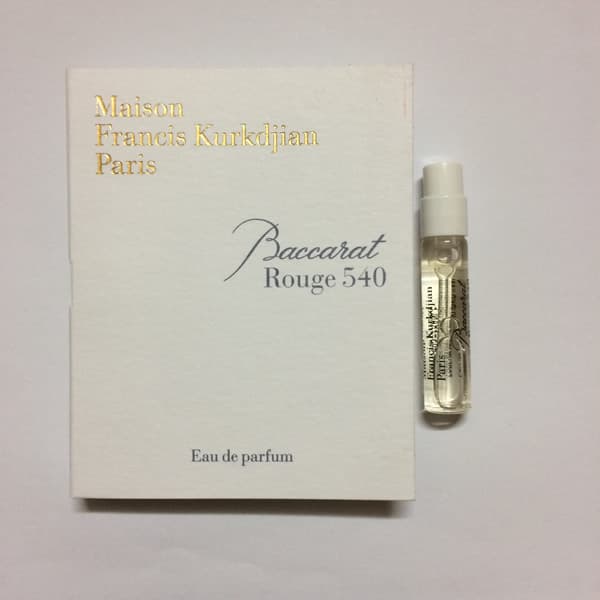 سمپل عطر زنانه-مردانه کوردیجان باکارات رژ 540 Kurkdjian Baccarat Rouge 540 Sample — تصویر ۲
