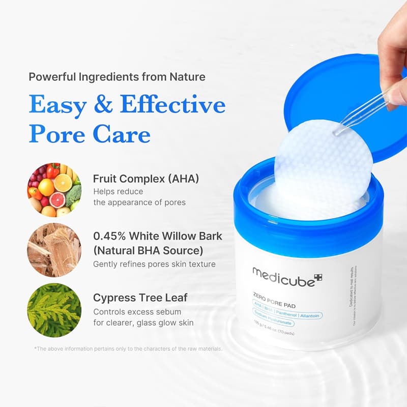 پد تونر لایه بردار دوطرفه مدیکوب Medicube Zero Pore Pad 2.0 — تصویر ۸