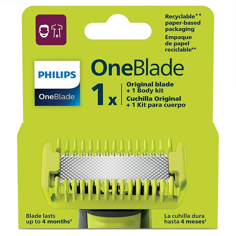 تیغه یدک ماشین اصلاح وان بلید Philips OneBlade Replacement Blade مدل QP610/51 (اصل) — تصویر ۴