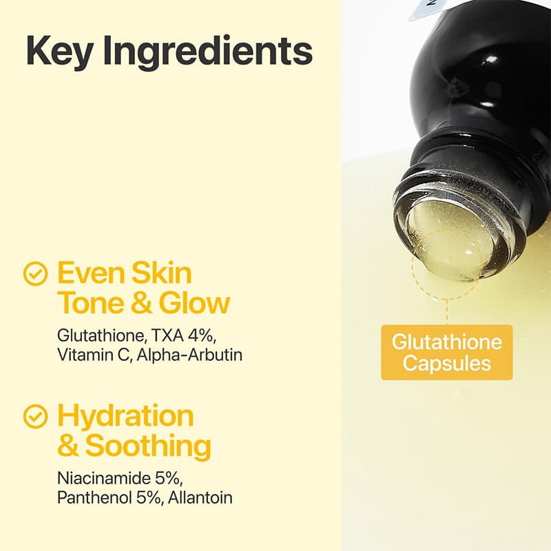 سرم روشن کننده و ضد لک نامبوزین Numbuzin No 5+ Glutathione Vitamin Concentrated Serum — تصویر ۱۰