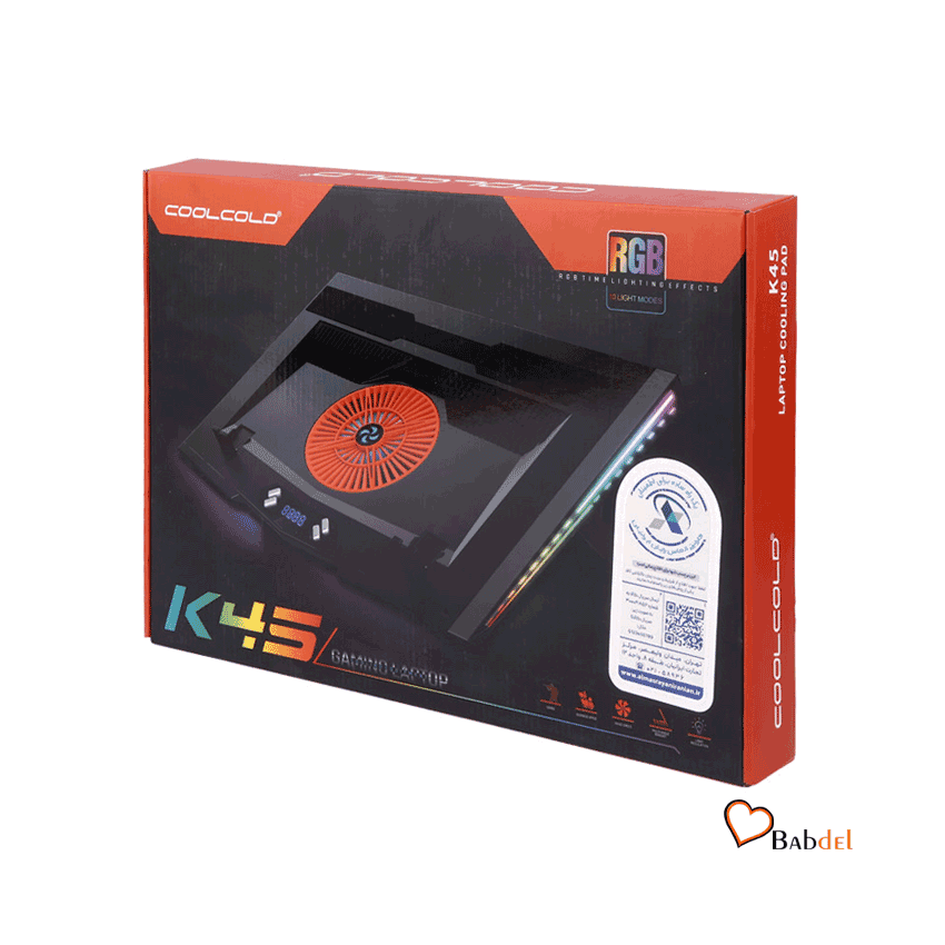 پایه خنک کننده لپ تاپ کول کلد COOLCOLD GAMING K45 — تصویر ۴