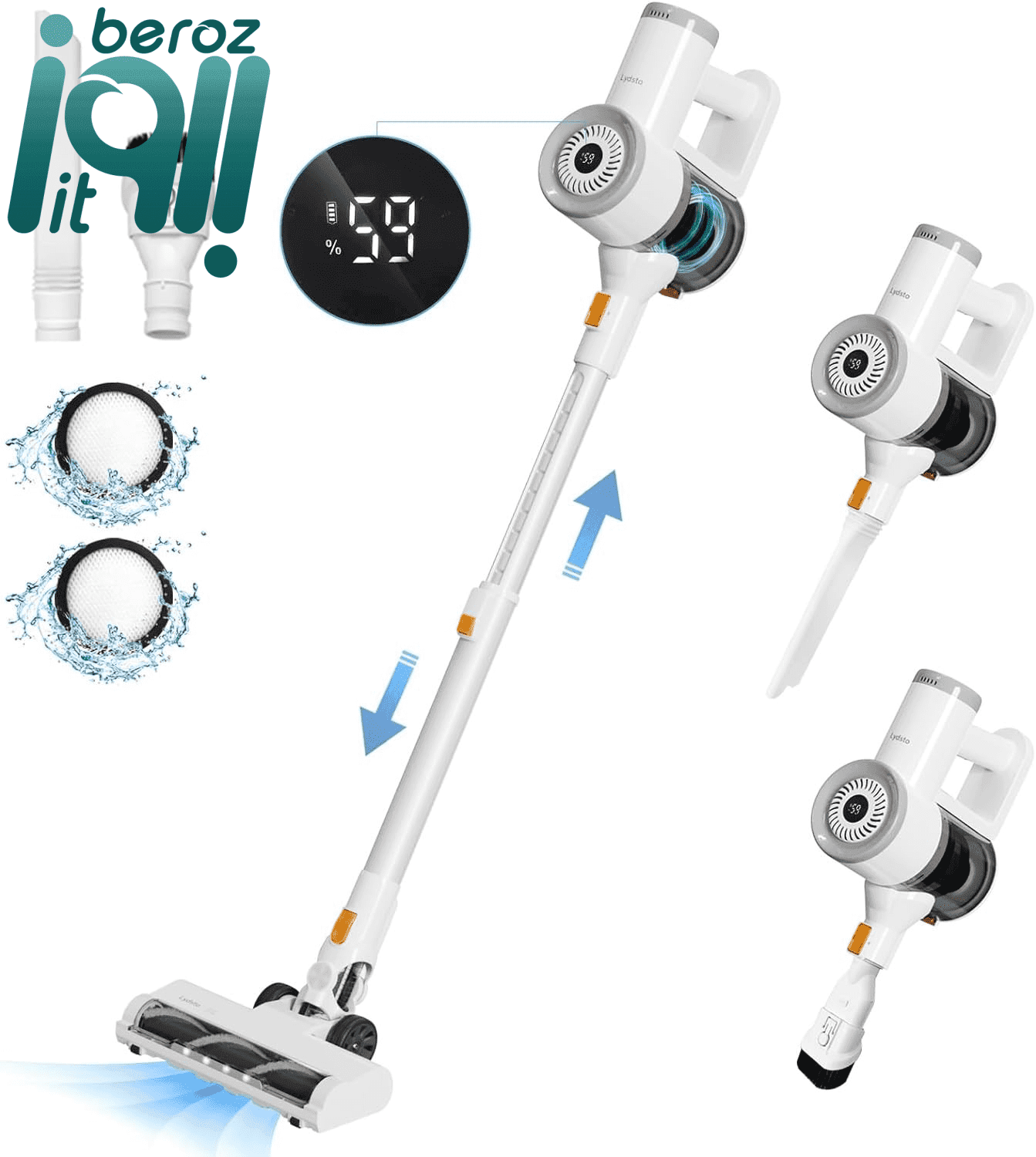 جارو شارژی شیائومی Lydsto Vacuum Cleaner V9 — تصویر ۷