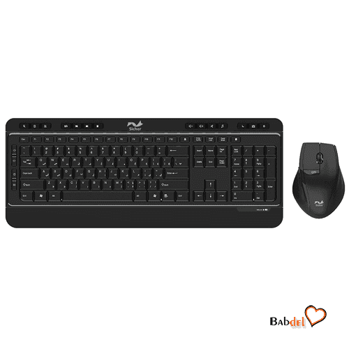 کیبورد و ماوس بی سیم زیچر Sicher Wireless COMBO KM570