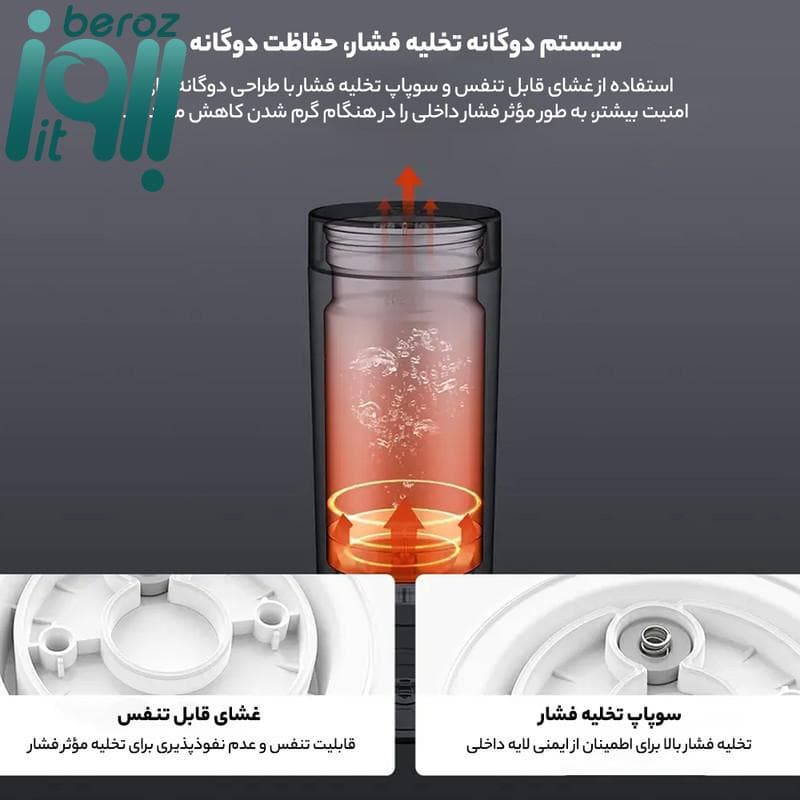 فلاسک برقی شیائومی مدل 02PL «اورجینال – ارسال 1 ساعت» — تصویر ۷