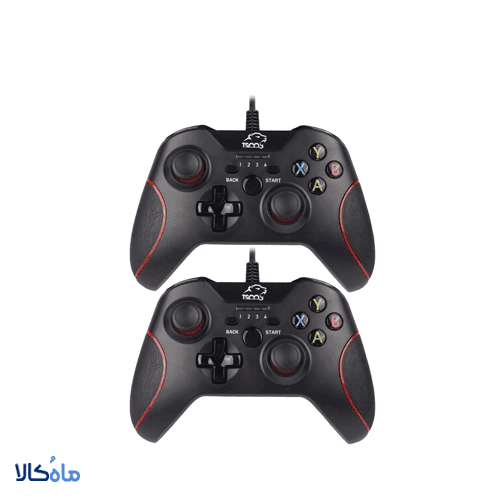 دسته بازی باسیم دوبل شوکدار تسکو TSCO GAMING PAD TG 120 X2 — تصویر ۳
