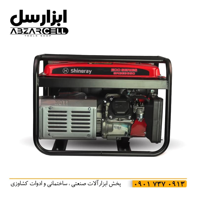 موتور برق بنزینی 3.1 کیلووات شاینری مدل SRGE3650| سیم پیچ تمام مس| تک فاز| سبک و قابل حمل — تصویر ۴