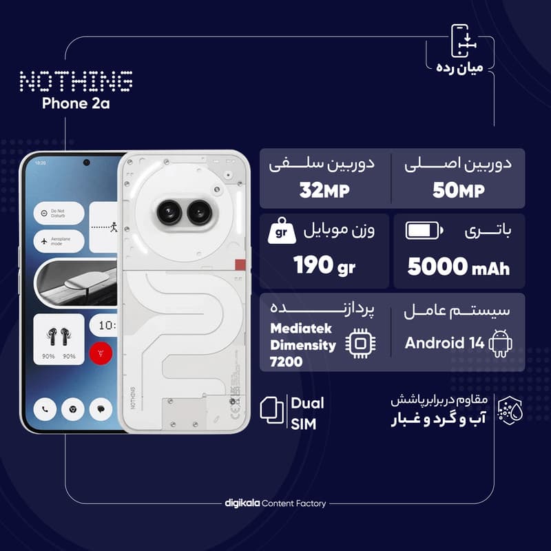 گوشی موبایل ناتینگ مدل Phone 2a Community Edition دو سیم کارت ظرفیت 256 گیگابایت رم 12 گیگابایت — تصویر ۶