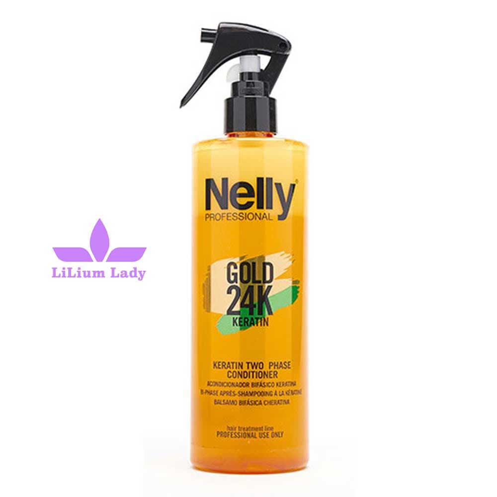 اسپری دو فاز نلی طلایی Gold 24K Keratin — تصویر ۶