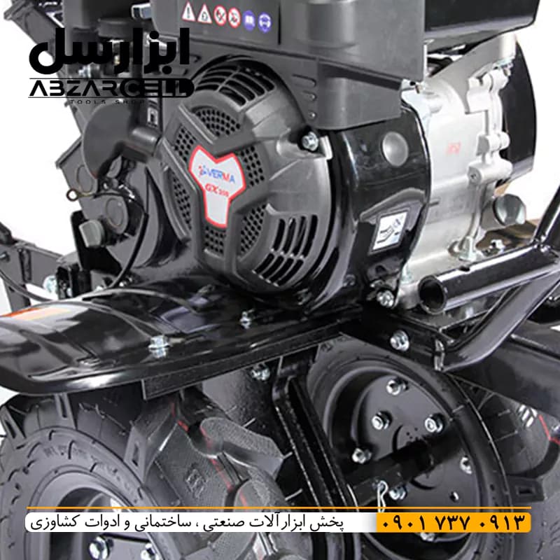 تیلر کولتیواتور بنزینی گیربکسی 7 اسب ورما مدل tiller-7hp- — تصویر ۸