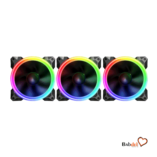 فن کیس ردراگون FAN CASE REDRAGON GC-F008 BLACK 3X — تصویر ۴