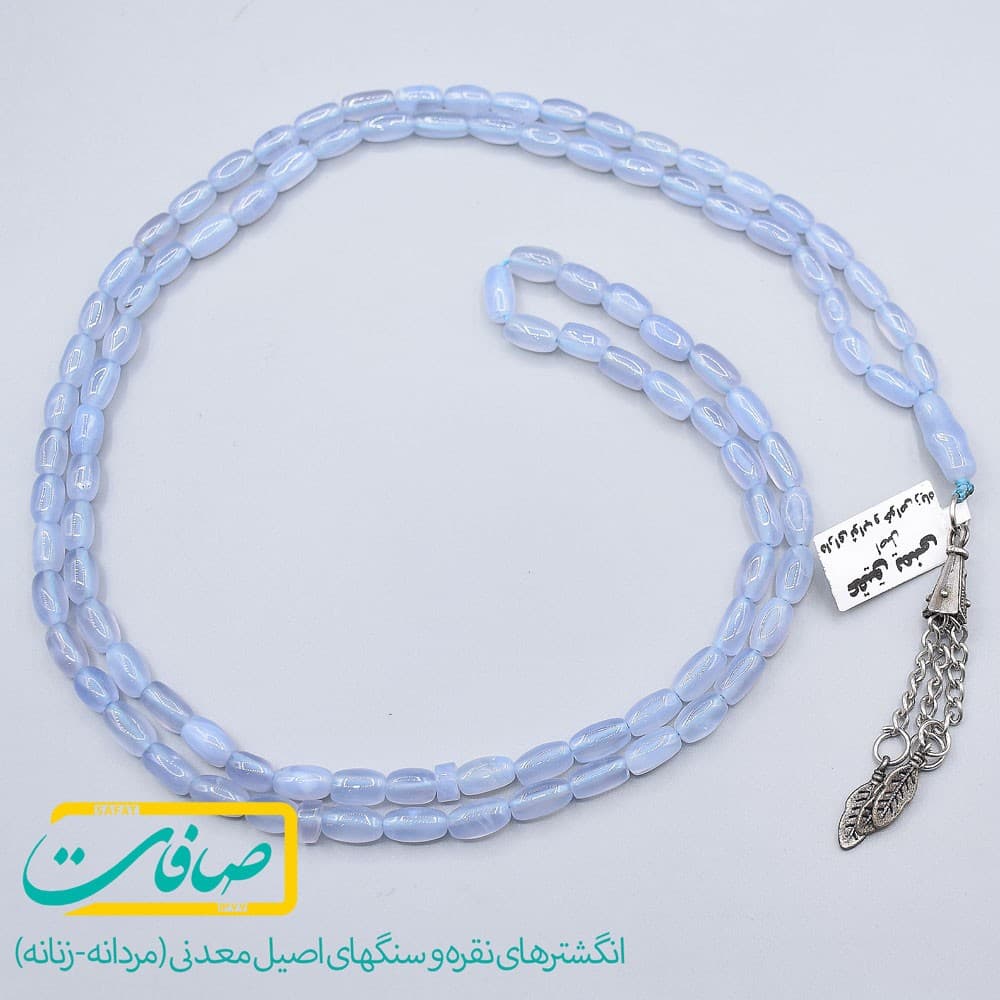 تسبیح عقیق کبود یمنی 100 دانه کد 2511 — تصویر ۴