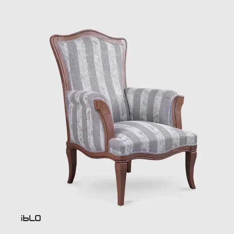 مبل یک نفره نئوکلاسیک لاوین طرح راه