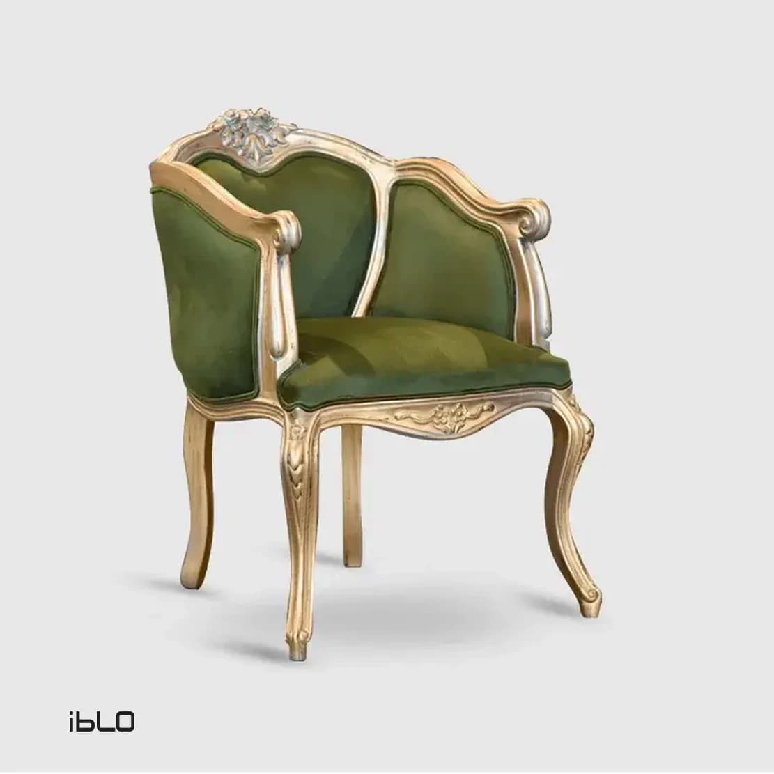 مبل یک‌نفره کلاسیک لوکاس(سبززیتونی)