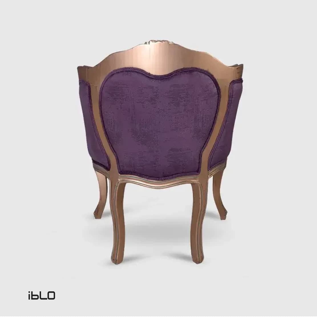 مبل یک‌نفره کلاسیک لوکاس (بنفش) — تصویر ۴