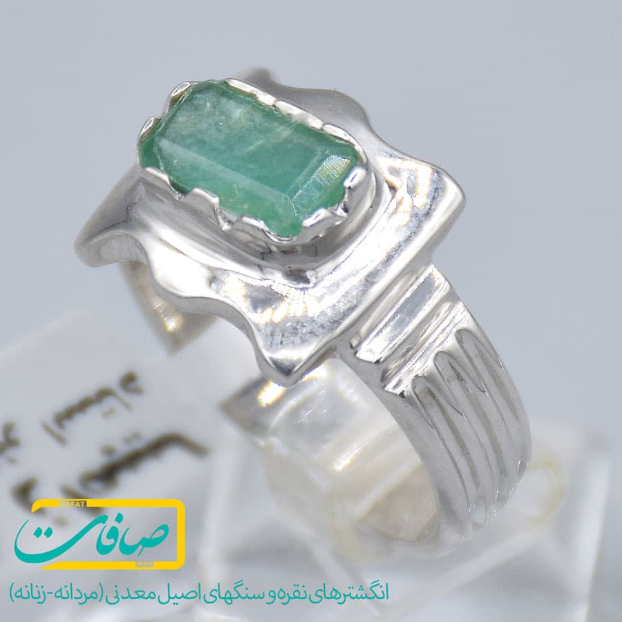 انگشتر زمرد مردانه «کد 2473»