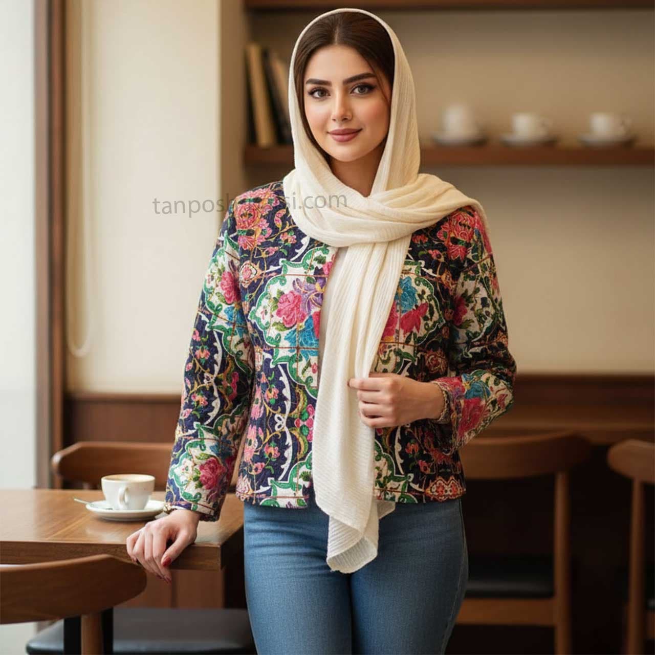مانتو کتی طرح کاشی انارستان