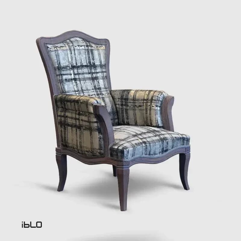 مبل یک نفره نئوکلاسیک لاوین (طرح کتیبه)