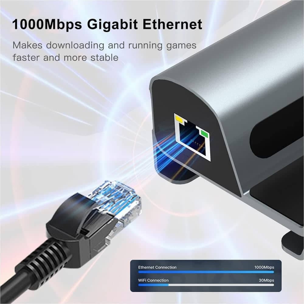 داک استیشن Type-C به HDMI/Type-C/USB 3.0 مدل AIRSKY HC-86 — تصویر ۴