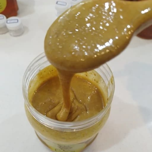 معجون تقویتی(عسل کنار،ژل رویال،جینسینگ قرمز،گرده گل،گرده نخل) — تصویر ۲