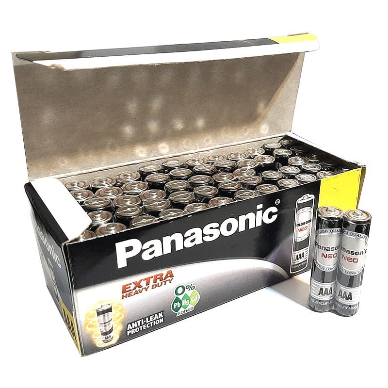 باتری نیم قلمی پاناسونیک مدل Panasonic Neo AAA بسته 60 عددی — تصویر ۲