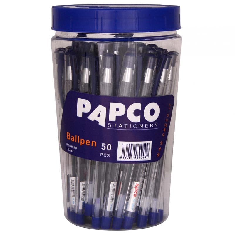 خودکار پاپکو 0.7 میل مدل Papco PX-003BP بسته 50 عددی