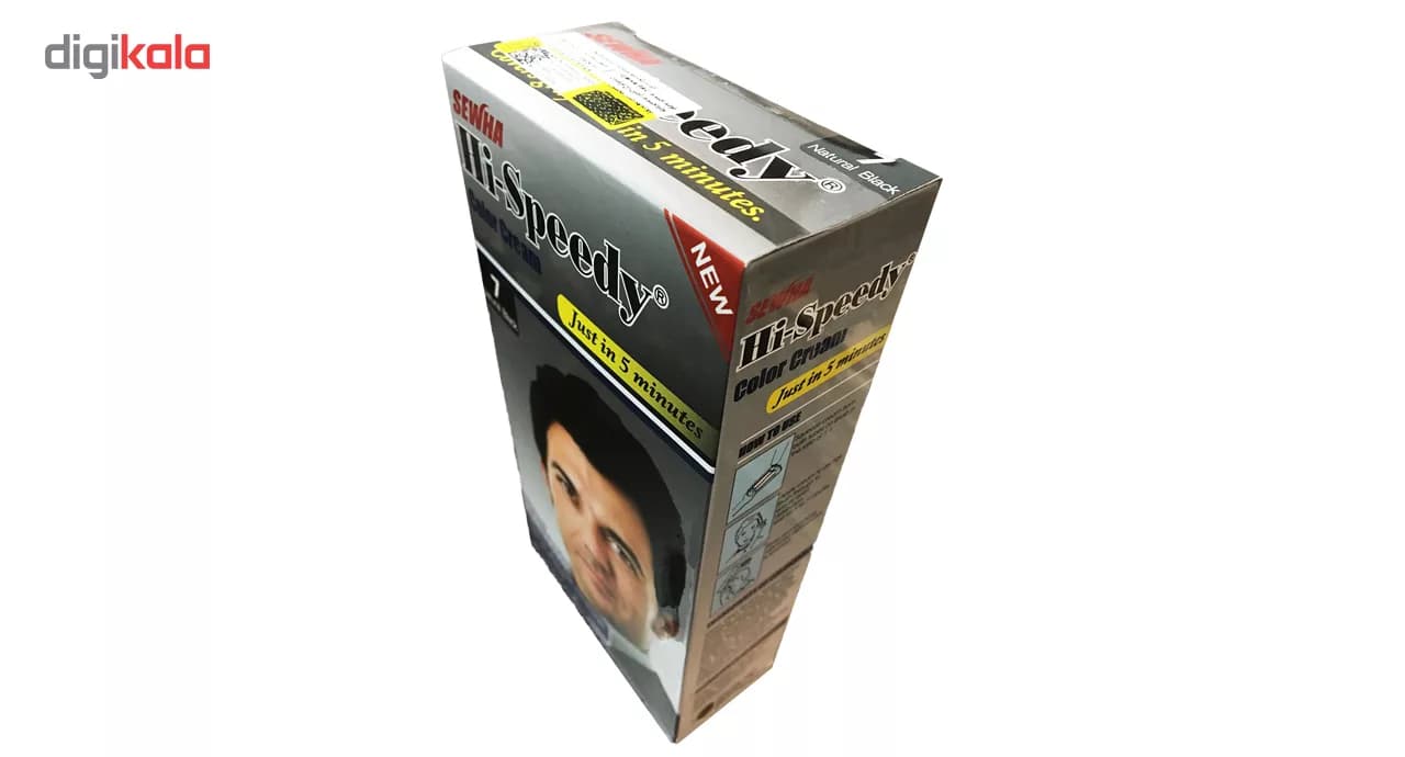 کیت رنگ مو مردانه های اسپیدی مدل Natural Black شماره 7 — تصویر ۵