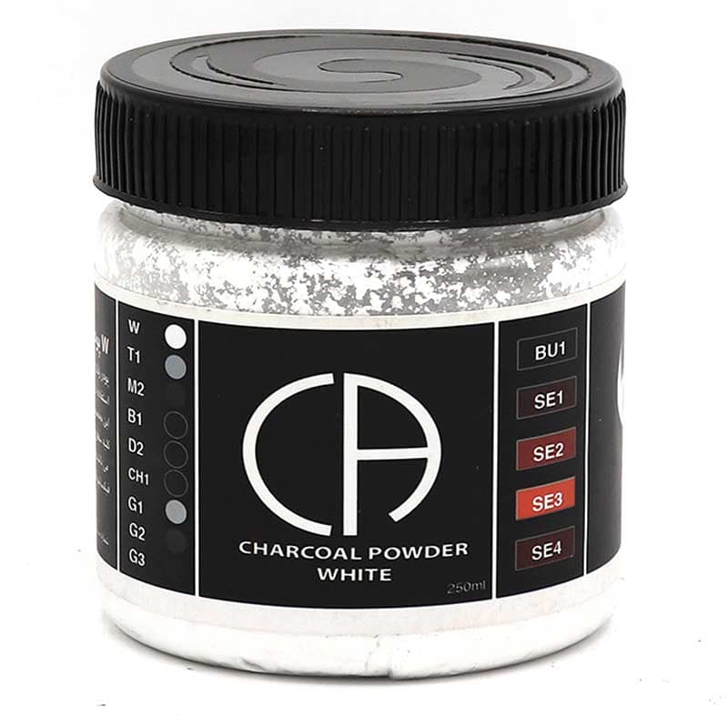 پودر زغال سفید خشک کلارک W (کف دریا) مدل Charcoal Powdr