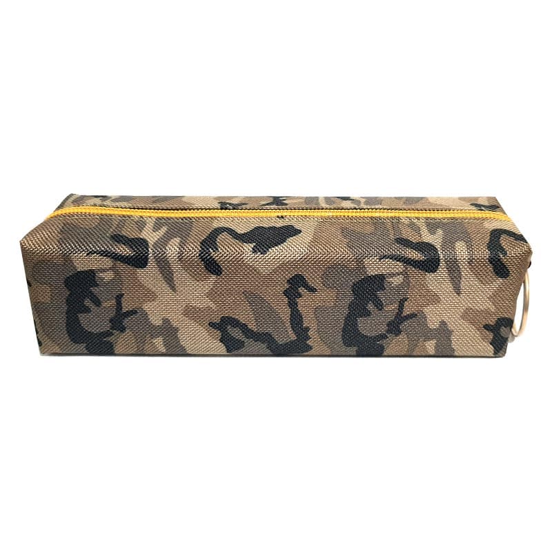 جامدادی باریک تک زیپ مکعبی طرح ارتشی برزنتی — تصویر ۸