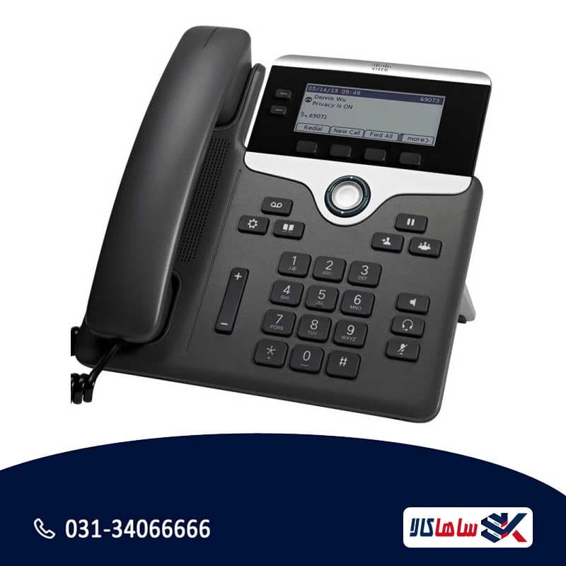 تلفن تحت شبکه سیسکو مدل CP-7821-K9 — تصویر ۳