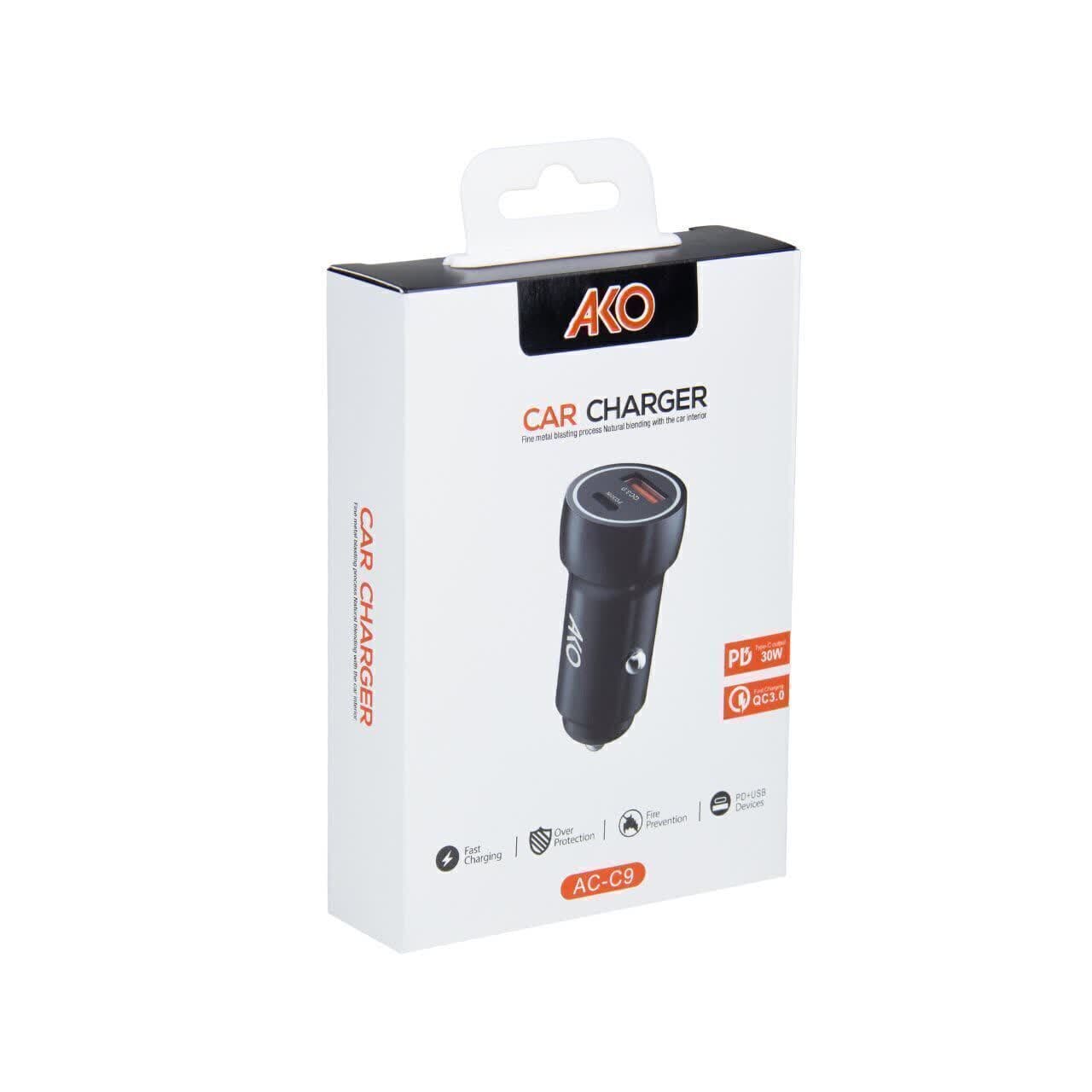 شارژر فندکی 30 وات آکو مدل AC-C9 — تصویر ۶