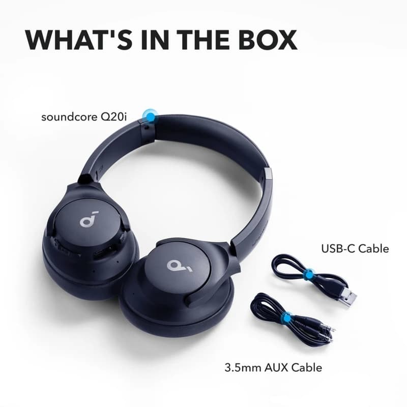 هدفون بلوتوثی انکر مدل Soundcore Q20i ANC — تصویر ۷