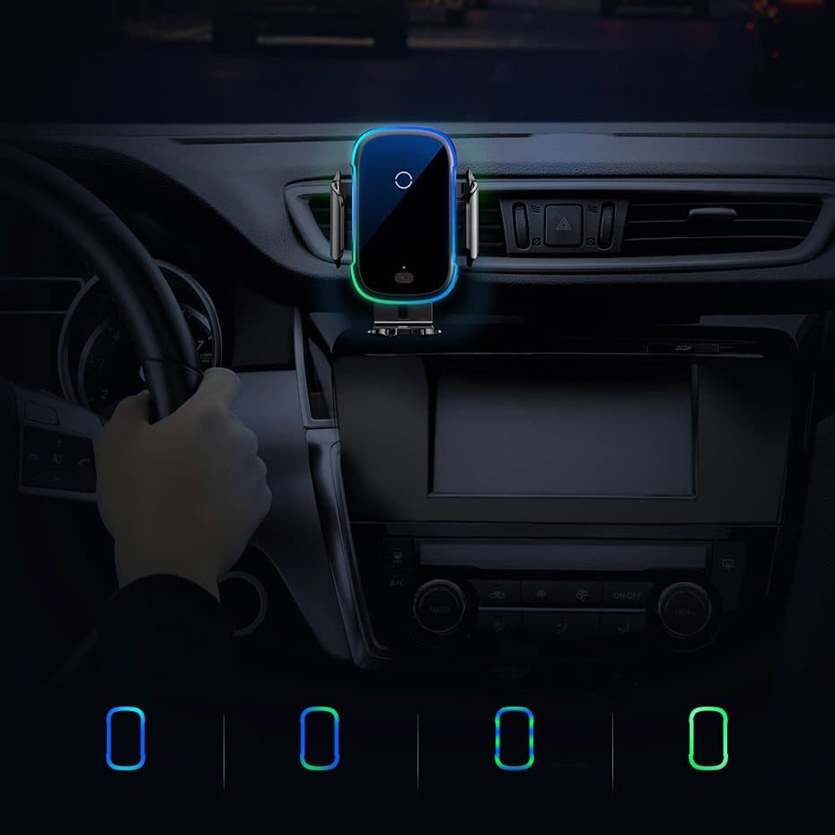 هولدر و شارژر وایرلس هوشمند بیسوس Baseus Light Electric (پلمپ باز ) — تصویر ۱۱