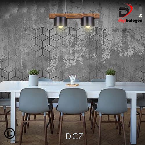 آویز چوبی 2 شعله مدل DC7 — تصویر ۴
