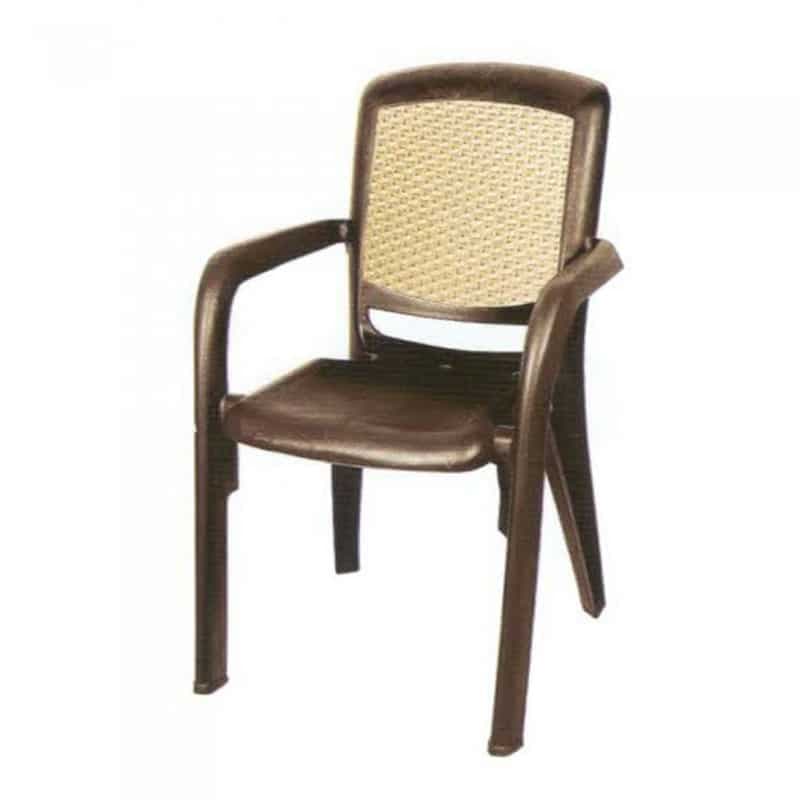 صندلی دسته دار دو رنگ ناصر پلاستیک مدل 887