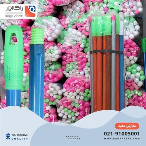 دسته جارو 120 فلزی لوله 20 سنگین ابزارکاران — تصویر ۲