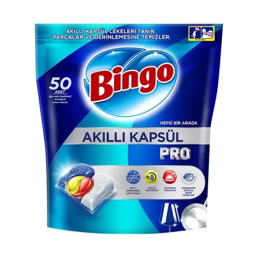قرص ظرفشویی بینگو Bingo مدل Pro بسته 50 عددی — تصویر ۶