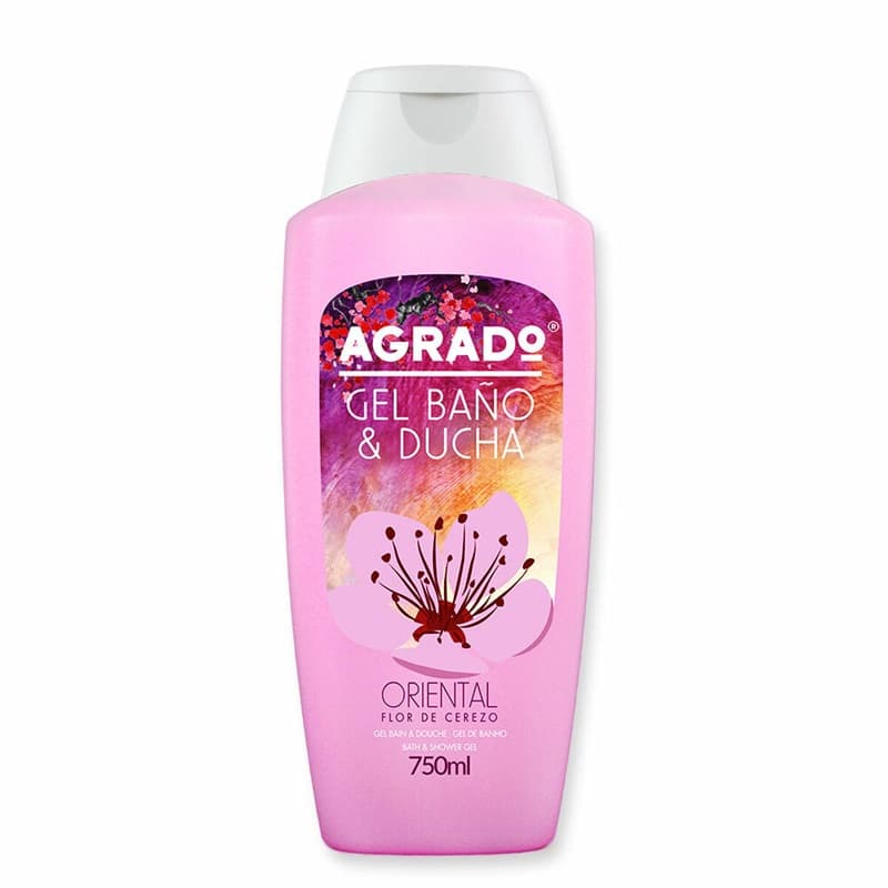 شامپو بدن آگرادو حاوی عصاره شکوفه گیلاس 750 میل AGRADO GEL BANO ORIENTAL — تصویر ۵