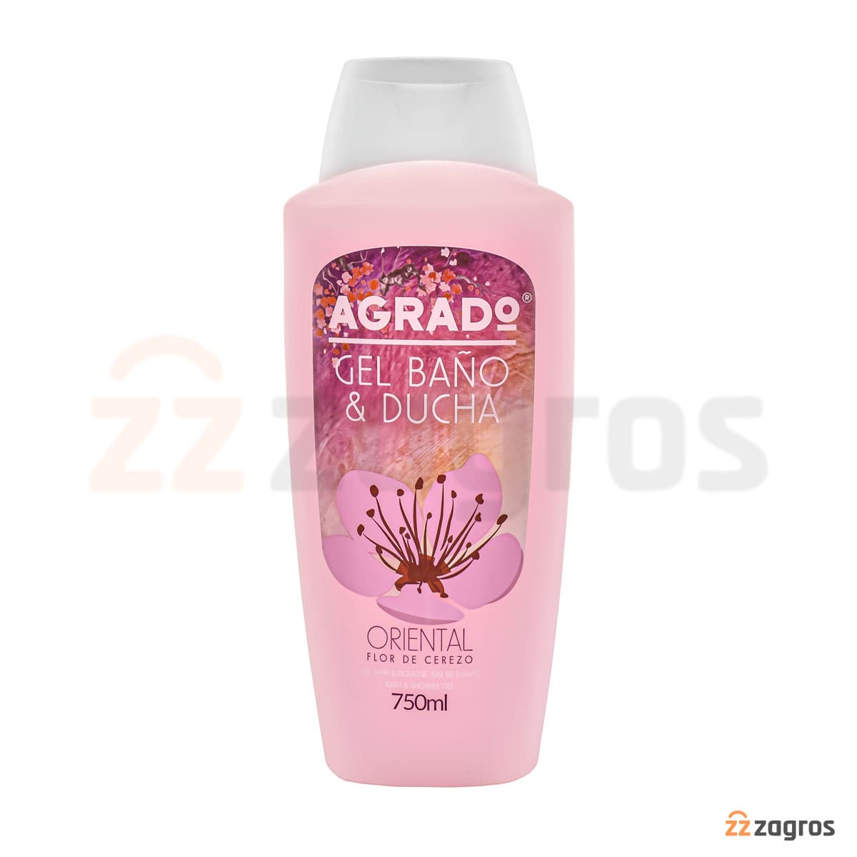 شامپو بدن آگرادو حاوی عصاره شکوفه گیلاس 750 میل AGRADO GEL BANO ORIENTAL — تصویر ۶