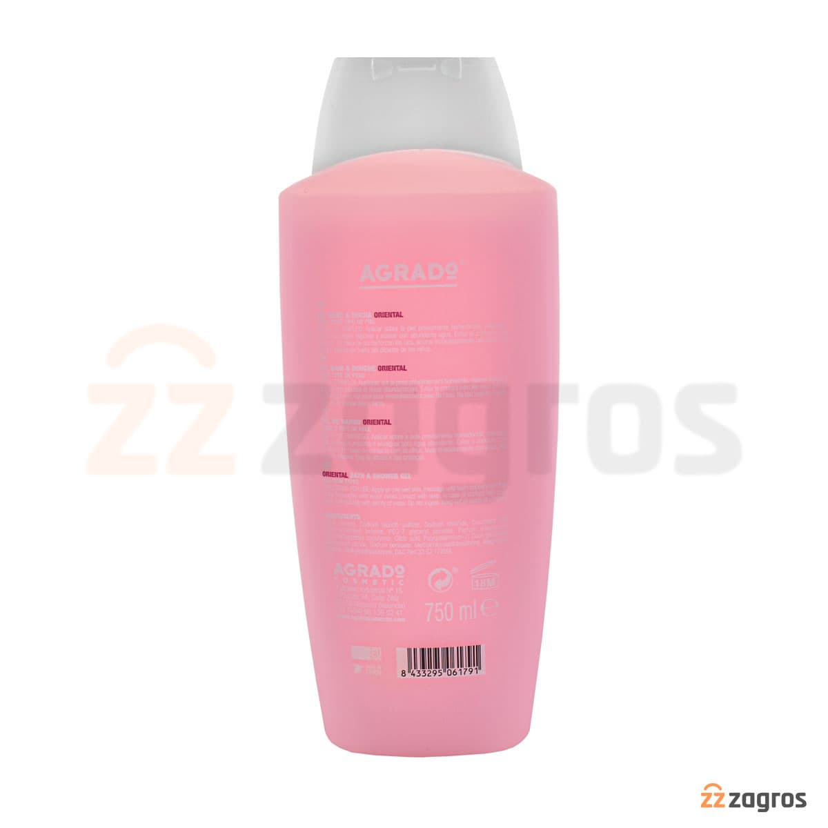 شامپو بدن آگرادو حاوی عصاره شکوفه گیلاس 750 میل AGRADO GEL BANO ORIENTAL — تصویر ۸