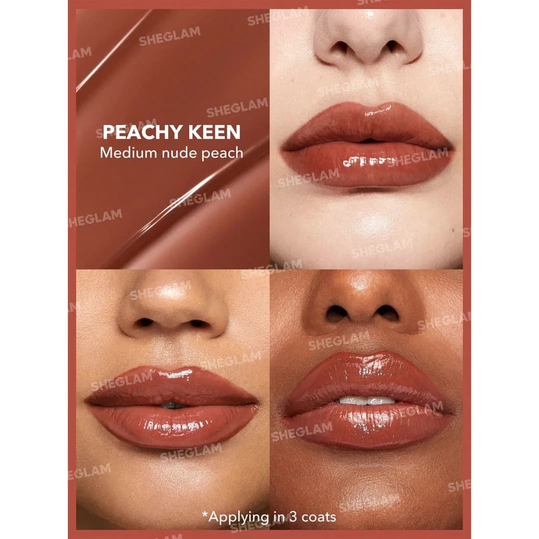 لیپ پلامپر شیگلم Sheglam مدل Pout Perfect رنگ Peachy Keen — تصویر ۹