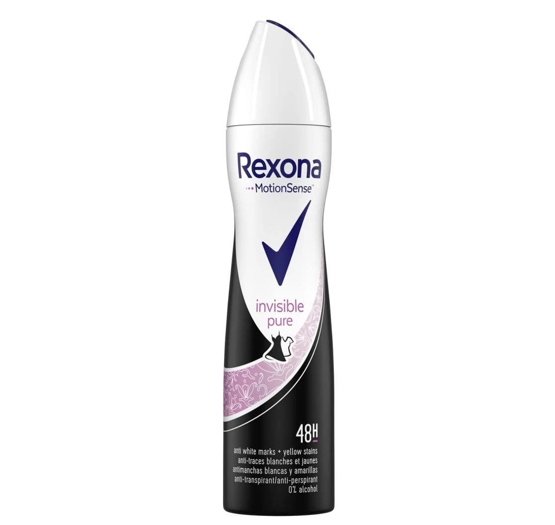 اسپری ضد تعریق زنانه رکسونا Rexona invisible pure 48h