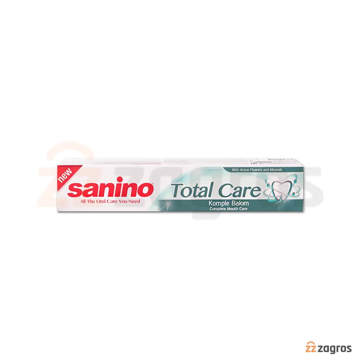 خمیر دندان سانینو توتال کار 100میل Sanino Total Care — تصویر ۲