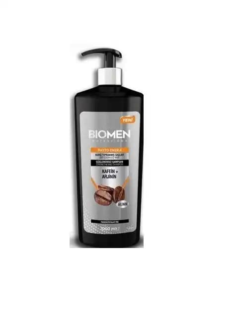 شامپو تقویت کننده بیومن حاوی کافِئین BIOMEN مخصوص موهای خشک و آسیب دیده حجم 1000 میل — تصویر ۶