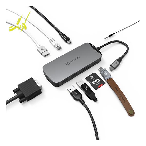 هاب 10 پورت USB-C آدام المنتس Adam Elements CASA Hub X — تصویر ۲