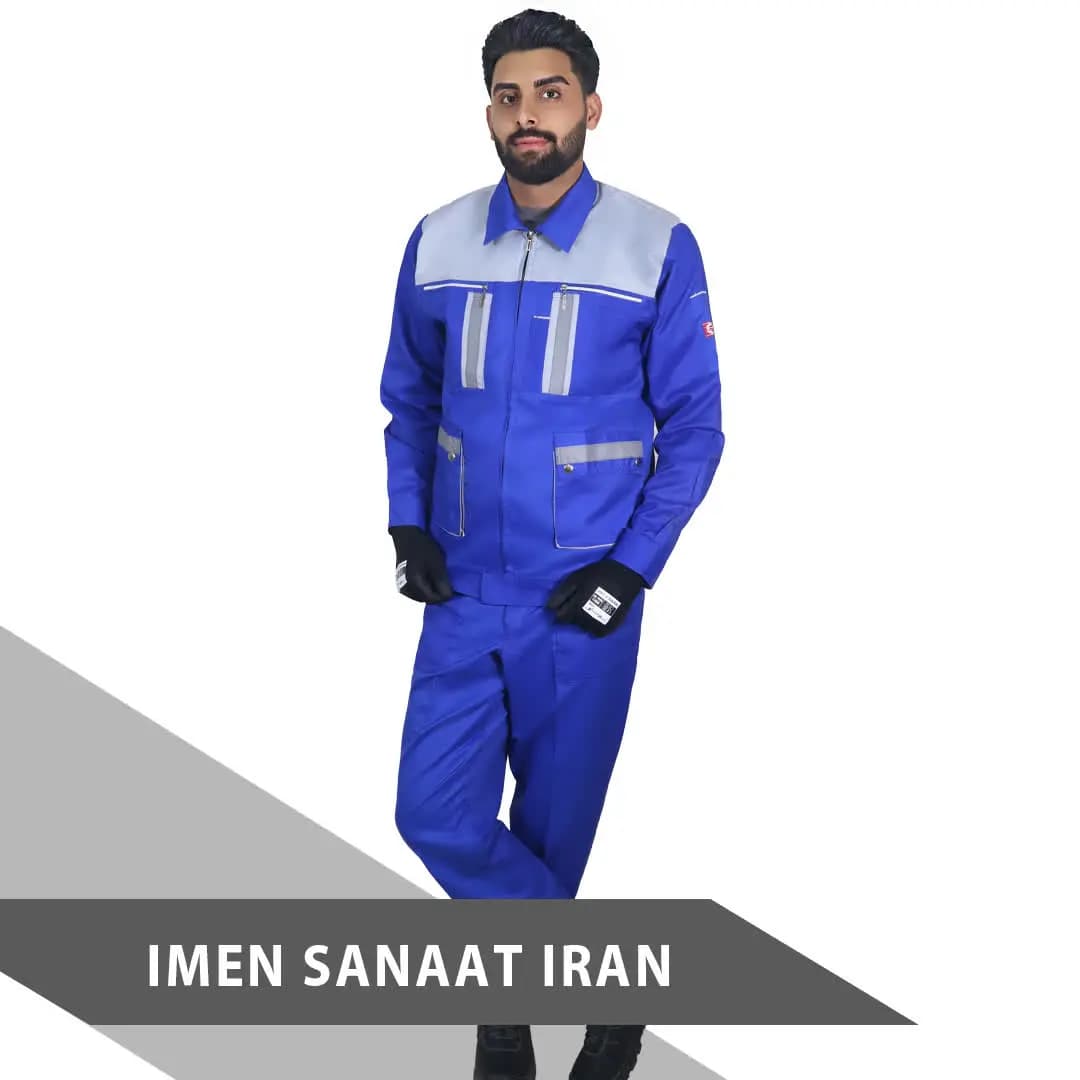 لباس کار کارگری صنعتی جنس ویسکوزفلامنت کد 903