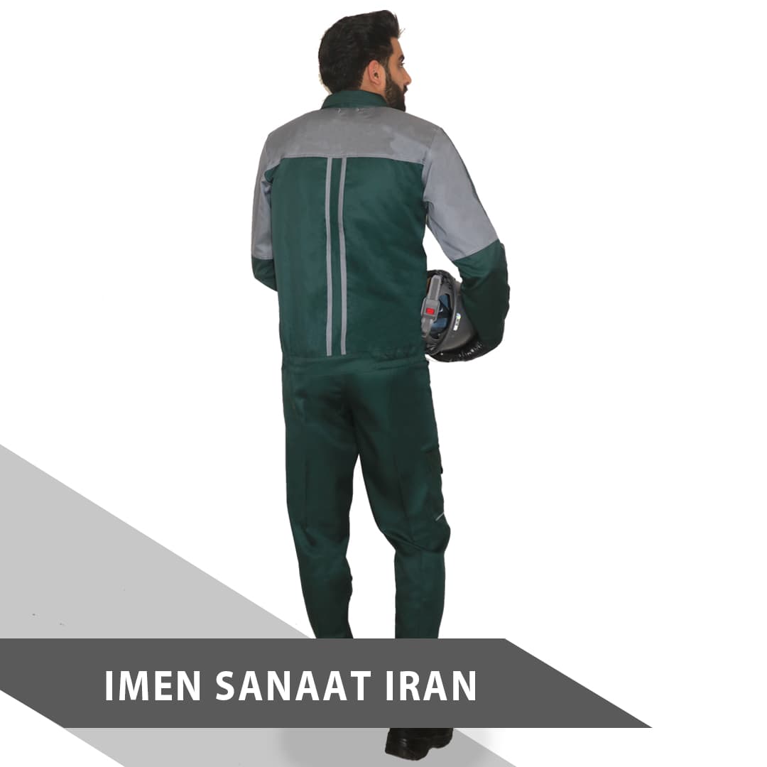 لباس کار مهندسی سفارشی سبز کد 1580 — تصویر ۲