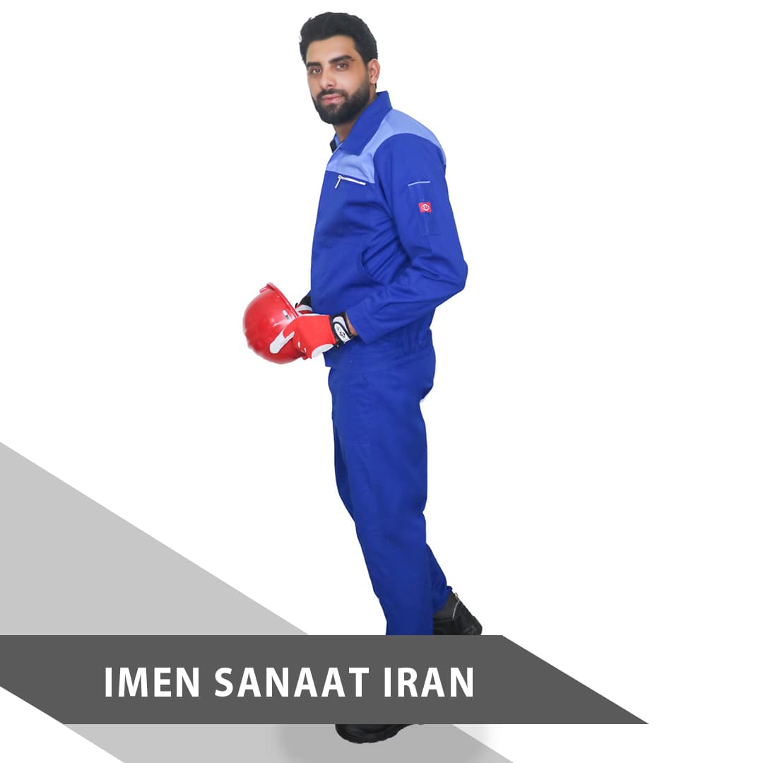 لباسکار ایمنی سفارشی آبی کد 1503 — تصویر ۲
