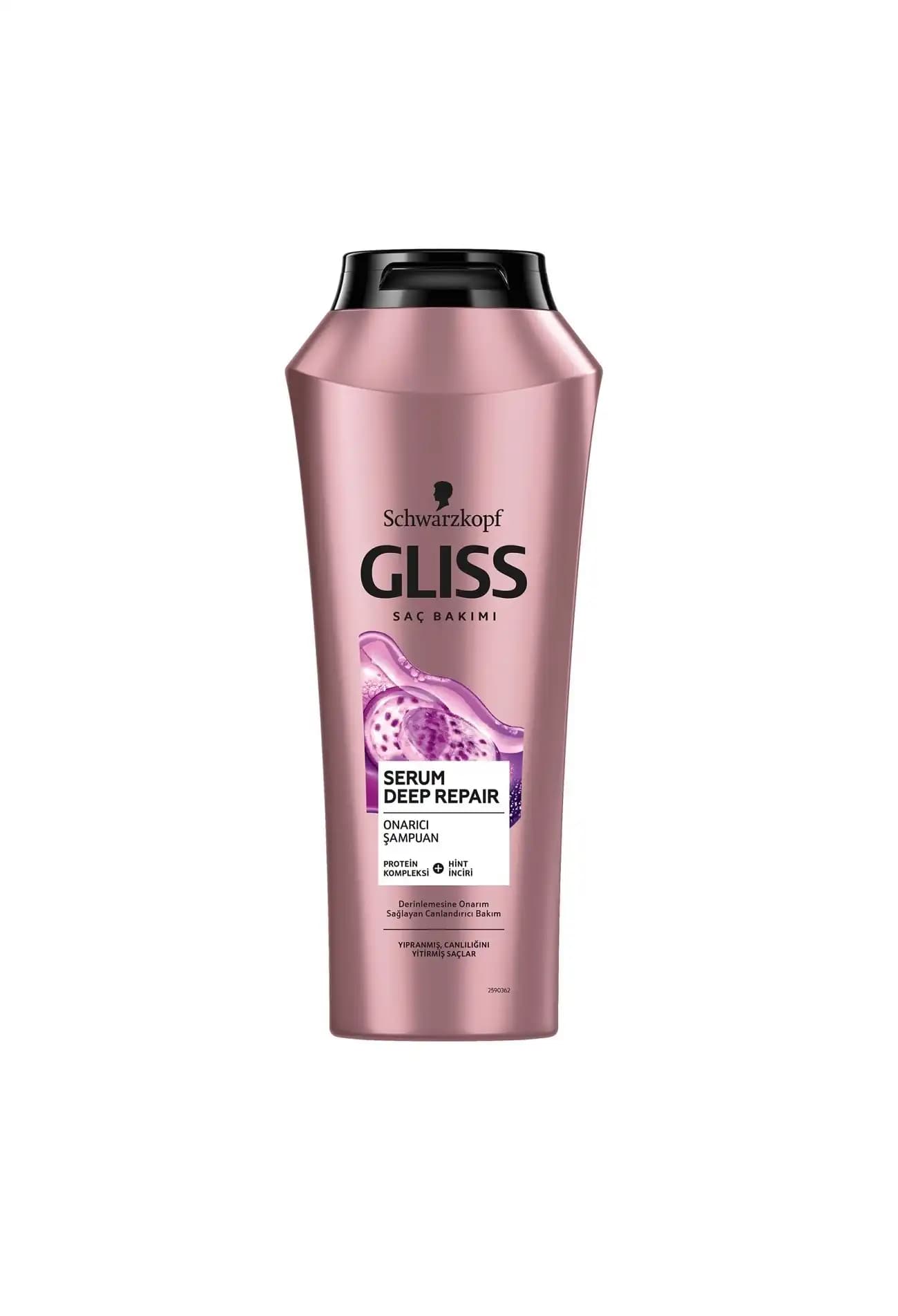 شامپو گلیس GLISS مدل SERUM DEEP REPAIR مناسب موهای کدر و آسیب دیده حجم 500 میل — تصویر ۲